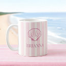 Search for pink seashell mugs Beach