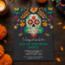 Search for day of the dead invitations Floral sugar skull