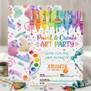 Search for artist palette invitations For kids