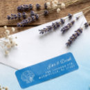Search for seashell wedding return address labels Tropical