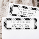 Search for tartan plaid return address labels Classic