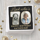 Search for 70th birthday napkins Black and gold