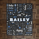 Search for word art blankets Blue