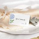 Search for blue hydrangeas place cards Modern