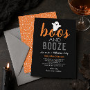 Search for boo halloween invitations Black and white
