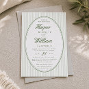 Search for stripe wedding invitations Garden