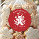 Search for approved by santa stickers Red