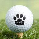 Search for paw prints golf balls Cat