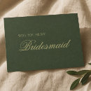 Search for green bridesmaid cards Simple