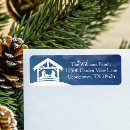 Search for nativity return address labels Religious christmas