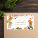 Search for elegant thanksgiving return address labels Fall leaves