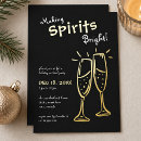 Search for champagne seasonal invitations Making spirits bright