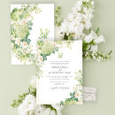 Search for green hydrangea wedding invitations Calligraphy