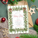 Search for bow christmas invitations Red