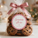 Search for pink business stickers Baked with love