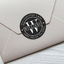 Search for monogram return address stickers Create your own