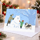 Search for snow scene christmas cards Dogs