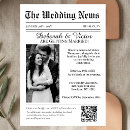 Search for newspaper wedding invitations Qr code