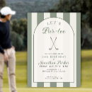 Search for golf birthday invitations Green
