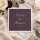 Search for plum wedding napkins Classic