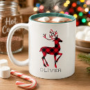 Search for red monogram mugs Reindeer