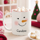Search for happy winter mugs Snowman face