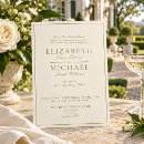 Search for green and white wedding invitations Classic