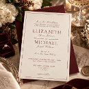 Search for burgundy and ivory wedding invitations For her