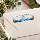 Search for blue ridge mountain return address labels Rocky colorado lake destination