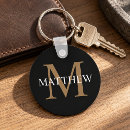 Search for masculine key rings Elegant monogrammed