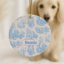 Search for toile christmas tree decorations Vintage