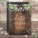 Search for wood wedding save the dates String lights