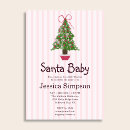 Search for christmas tree baby shower invitations Watercolor