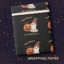 Search for trick or treat wrapping paper Orange and black