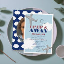 Search for up up and away birthday invitations Sky