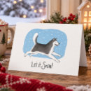 Search for alaskan malamute christmas cards Xmas