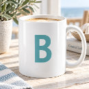 Search for aqua monogram mugs Letter