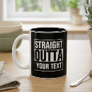 Search for add text here mugs Black and white
