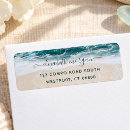 Search for teal green return address labels Calligraphy