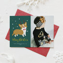 Search for corgi christmas cards Reindeer