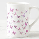 Search for pink butterfly mugs Pastel