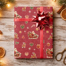 Search for santas sleigh wrapping paper Vintage