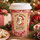 Search for santa claus paper cups Vintage