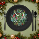 Search for black christmas plates Noel