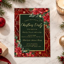 Search for red green christmas invitations Gold