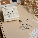 Search for cat face rubber stamps Kitten