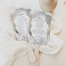 Search for white and gold wedding programs Elegant