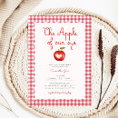 Search for apple baby shower invitations Rustic