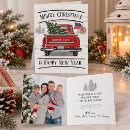 Search for patriotic christmas cards Vintage red truck