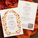 Search for maple leaf wedding invitations Rustic